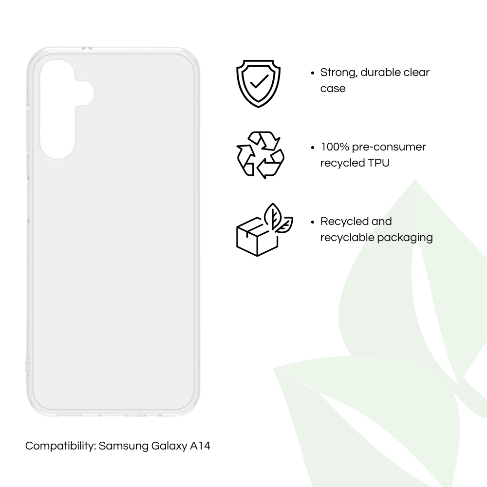 caseym Recycled Clear Case for Samsung Galaxy A14