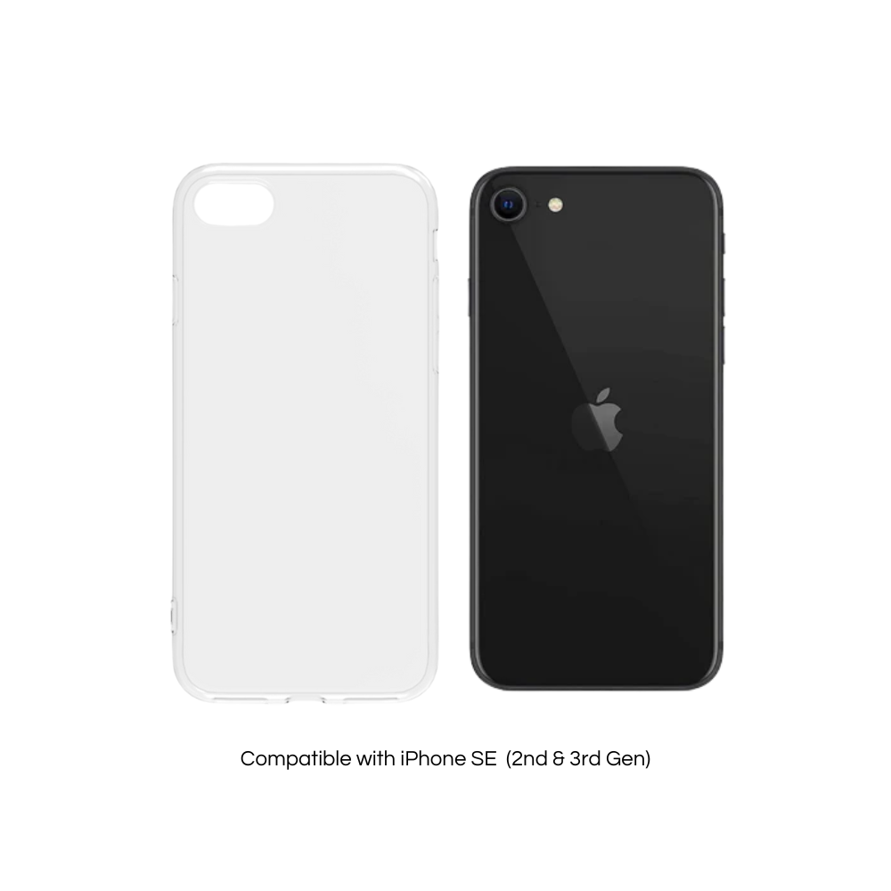 caseym Recycled Clear Case For Apple iPhone SE (2nd & 3rd Gen)