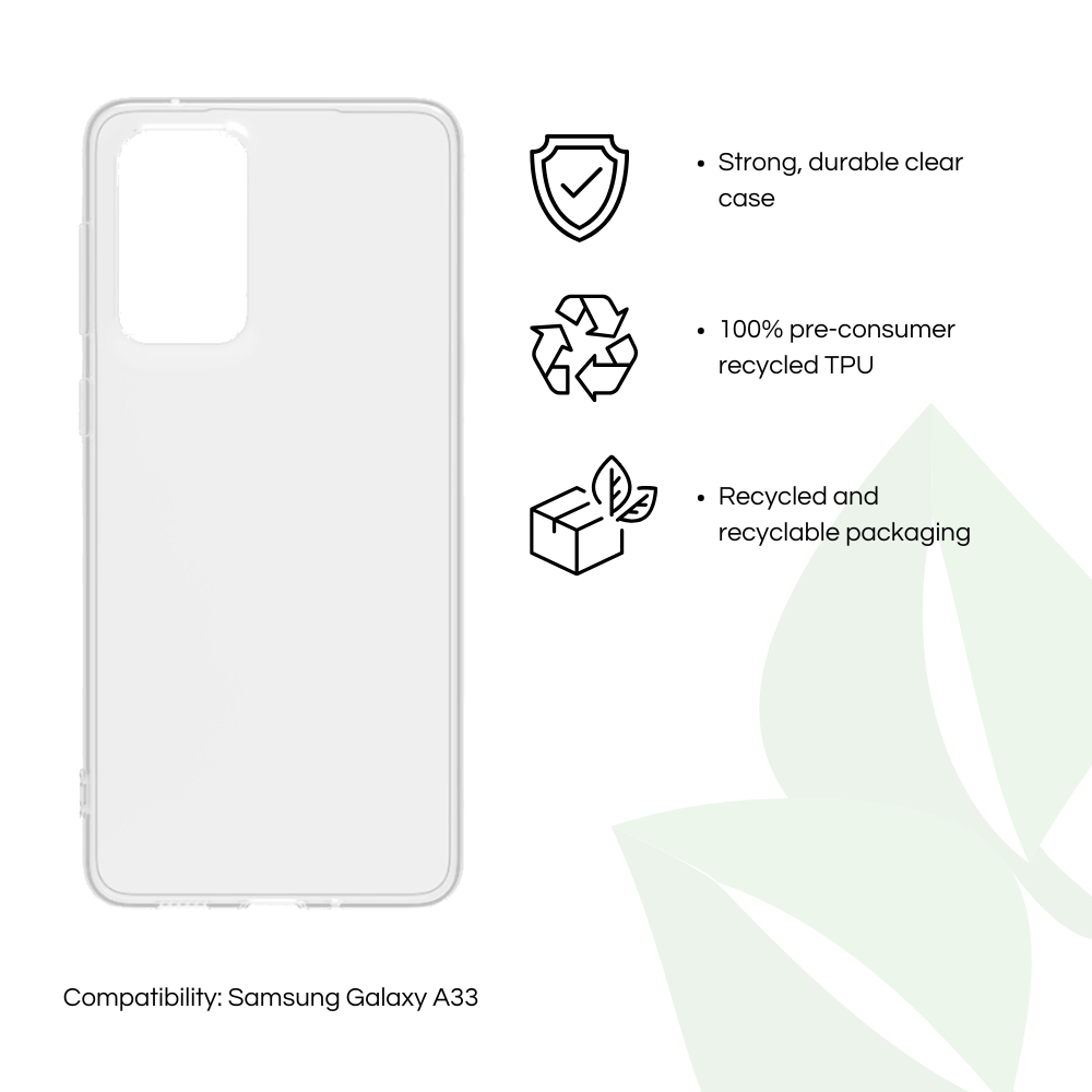 caseym Recycled Clear Case for Samsung Galaxy A33