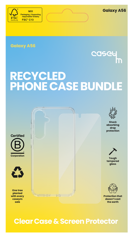 caseym Clear Recycled Protection Bundle for Galaxy A56