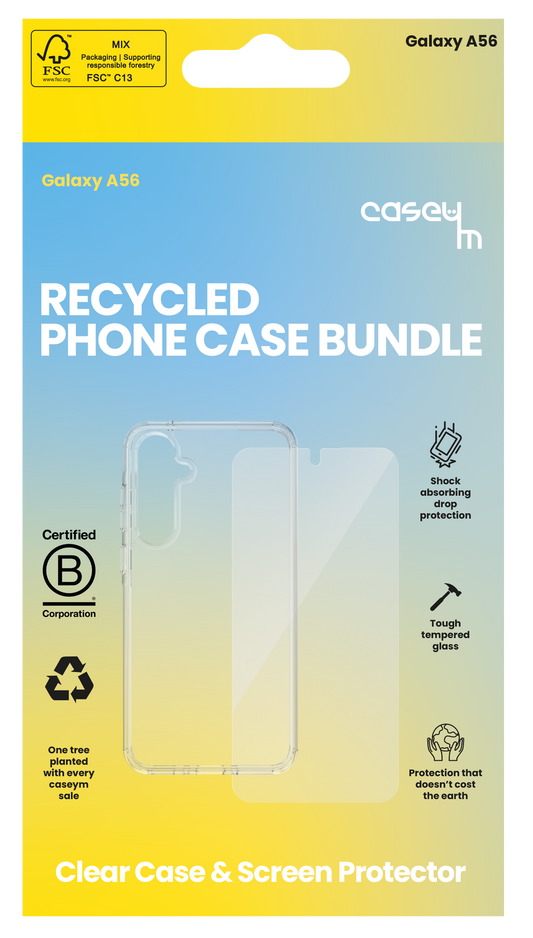 caseym Clear Recycled Protection Bundle for Galaxy A56
