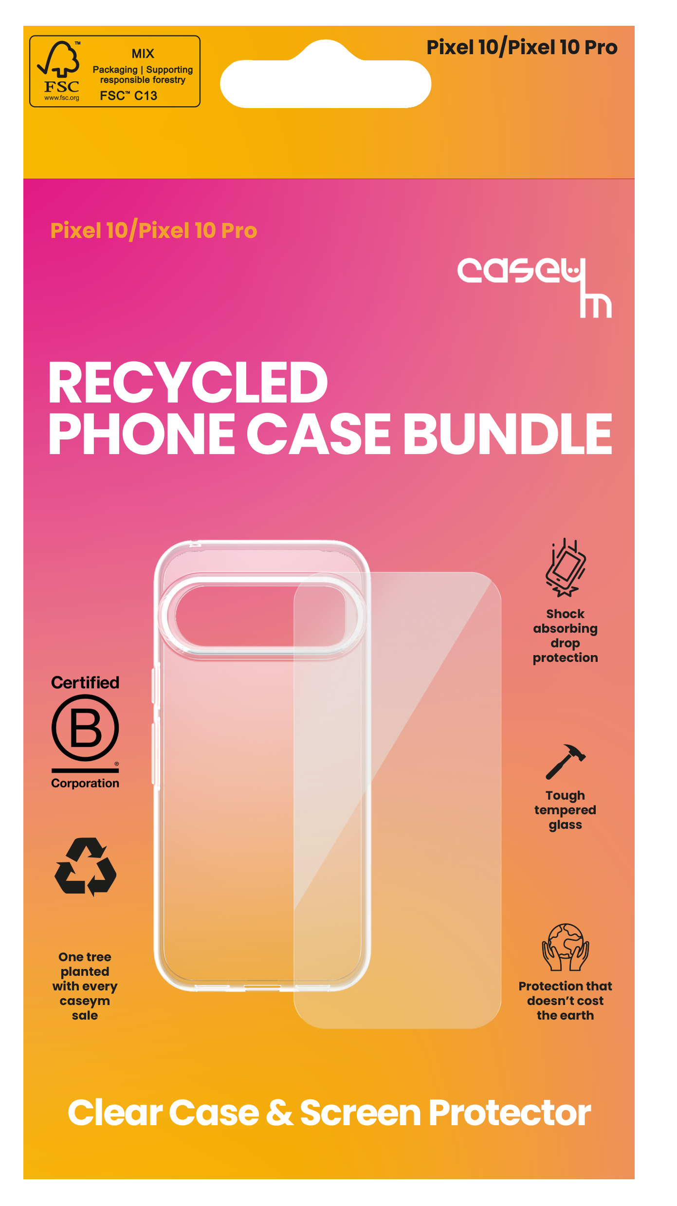 caseym Recycled Protection Bundle for Google Pixel 10 and Pixel 10 Pro