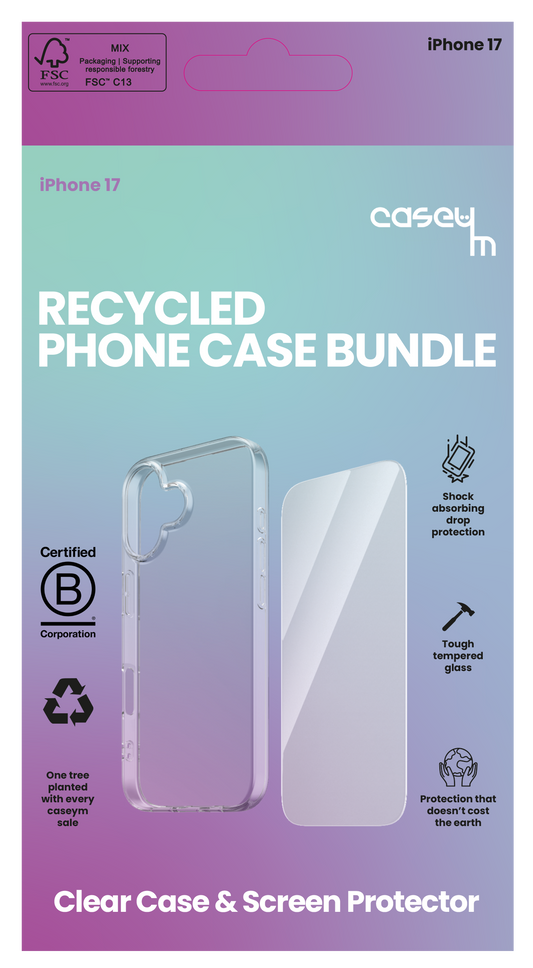 caseym Recycled Protection Bundle for iPhone 17, iPhone Air, iPhone 17 Pro and iPhone 17 Pro Max